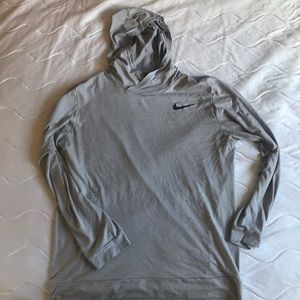 Large Nike running hoodie, light weight, dry fit